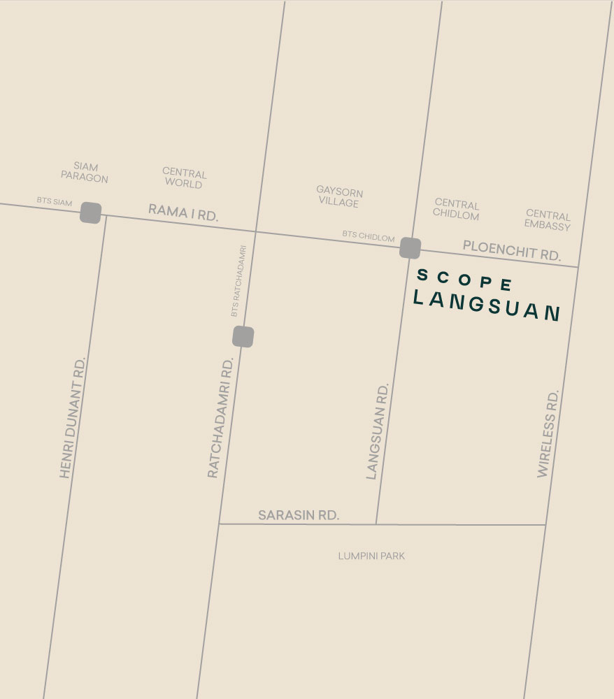 Map & location of Scope Langsuan
