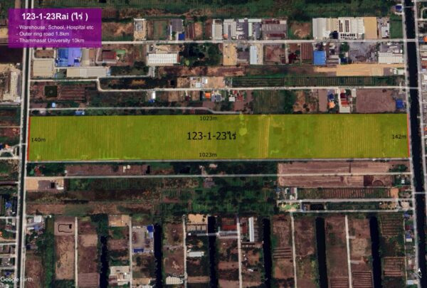 Pathum Thani Empty Land / 123-1-23 Rai